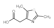 2-(2,5-二甲基-1,3-噻唑-4-基)乙酸结构式