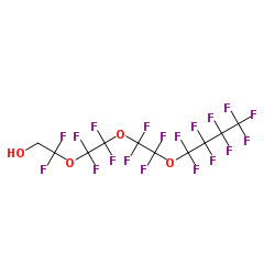 1H,1H-全氟-3,6,9-三氧杂环丁烷-1-醇结构式
