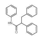 Benzenepropanamide, N,a-diphenyl- Structure