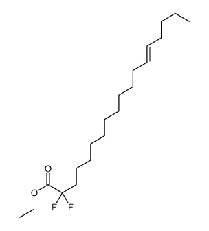 ethyl 2,2-difluorooctadec-13-enoate结构式