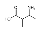 3-amino-2-methylbutanoic acid Structure