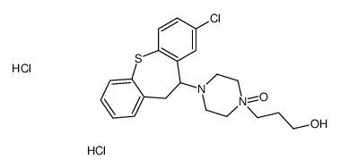 3-[4-(3-chloro-5,6-dihydrobenzo[b][1]benzothiepin-5-yl)-1-oxidopiperazin-1-ium-1-yl]propan-1-ol,dihydrochloride结构式