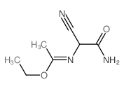 2-cyano-2-(1-ethoxyethylideneamino)acetamide Structure