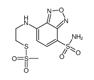 N-[4-(氨基磺酰基)-2,1,3-苯并恶二唑-7-基]-2-氨基乙基甲硫代磺酸盐结构式