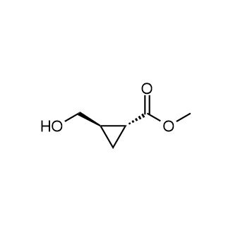 rel-甲基(1R,2R)-2-(羟甲基)环丙烷-1-羧酸酯结构式