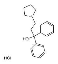 1,1-diphenyl-3-pyrrolidino-propan-1-ol, hydrochloride结构式