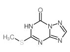 [1,2,4]Triazolo[1,5-a][1,3,5]triazin-7(1H)-one, 5-(methylthio)- Structure