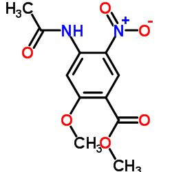 Methyl 4-acetamido-2-methoxy-5-nitrobenzoate Structure