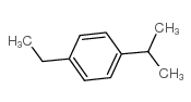 1-乙基-4-异丙基苯结构式