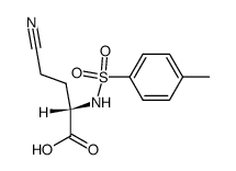 N-(toluene-4-sulfonyl)-L-glutamic acid-5-nitrile Structure