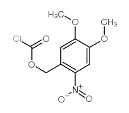 4,5-二甲氧基-2-硝基苄基氯甲酸酯结构式