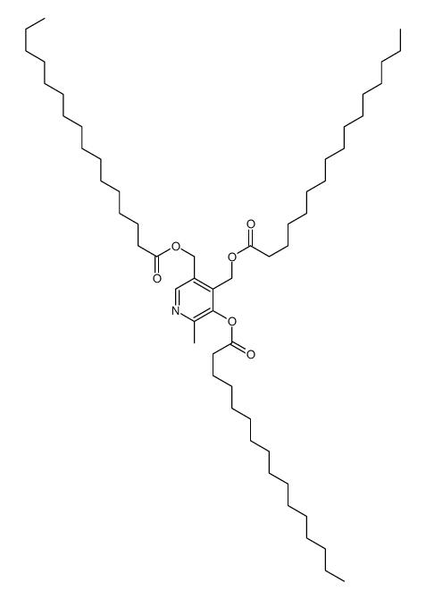 [5-hexadecanoyloxy-4-(hexadecanoyloxymethyl)-6-methylpyridin-3-yl]methyl hexadecanoate Structure