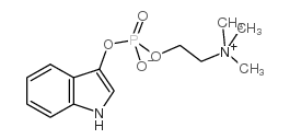 3-吲哚氧基胆硷磷酸盐结构式