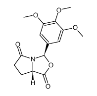 3-(3,4,5-trimethoxyphenyl)dihydropyrrolo[1,2-c]oxazole-1,5-dione结构式