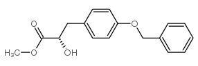 (S)-3-(4-苄氧基)-2-羟基-苯丙酸甲酯结构式