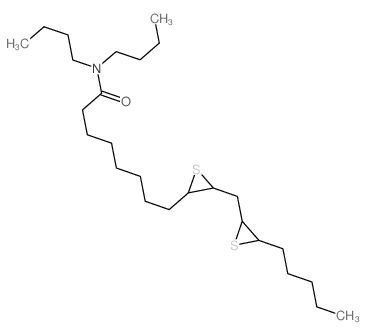 N,N-dibutyl-8-[3-[(3-pentylthiiran-2-yl)methyl]thiiran-2-yl]octanamide Structure