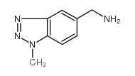 (1-甲基-1H-1,2,3-苯并噻唑-5-基)甲胺结构式