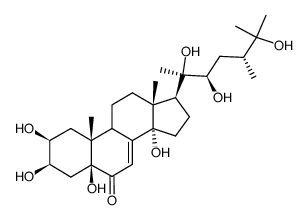 (22R,24R)-2β,3β,5,14,20,22,25-Heptahydroxy-5β-ergost-7-en-6-one picture
