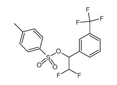 2,2-difluoro-1-(3-(trifluoromethyl)phenyl)ethyl 4-methylbenzenesulfonate结构式