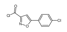 5-(4-CHLORO-PHENYL)-ISOXAZOLE-3-CARBONYL CHLORIDE结构式