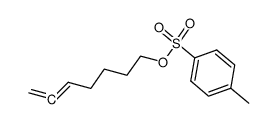 hepta-5,6-dien-1-yl 4-methylbenzenesulfonate结构式