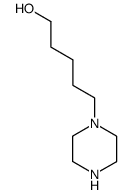 1-Piperazinepentanol(7CI,8CI,9CI)结构式