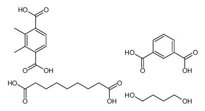 benzene-1,3-dicarboxylic acid,butane-1,4-diol,2,3-dimethylterephthalic acid,nonanedioic acid Structure