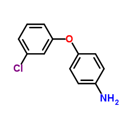 [4-(3-氯苯氧基)苯基]胺结构式