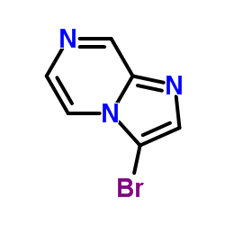 3-溴咪唑[1,2-A]吡嗪结构式