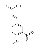 4-METHOXY-3-NITROCINNAMIC ACID Structure