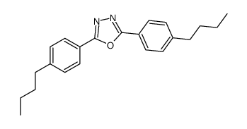 2,5-bis(4-butylphenyl)-1,3,4-oxadiazole结构式