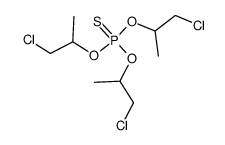 O,O,O-tris(2-chloro-1-methylethyl) phosphorothioate Structure