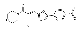 (Z)-2-(morpholine-4-carbonyl)-3-[5-(4-nitrophenyl)furan-2-yl]prop-2-enenitrile结构式