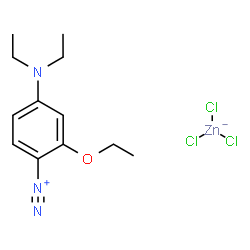 4-(diethylamino)-2-ethoxybenzenediazonium trichlorozincate结构式