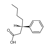 (+)-(S)-3-Phenylheptanoic acid结构式