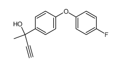 3-[4-(4-Fluorophenoxy)phenyl]-3-hydroxybut-1-yne结构式