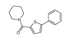 (5-phenylthiophen-2-yl)-piperidin-1-ylmethanone结构式