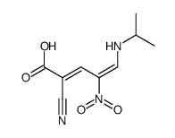 2-cyano-4-nitro-5-(propan-2-ylamino)penta-2,4-dienoic acid结构式