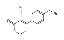 ethyl 3-[4-(bromomethyl)phenyl]-2-cyanoprop-2-enoate Structure