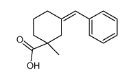 3-benzylidene-1-methylcyclohexane-1-carboxylic acid Structure