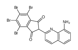 2-(8-aminoquinolin-2-yl)-4,5,6,7-tetrabromoindene-1,3-dione结构式
