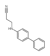 3-[(4-phenylphenyl)amino]propanenitrile结构式