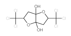 3,7-bis(trichloromethyl)-4,8-dioxabicyclo[3.3.0]octane-1,5-diol结构式