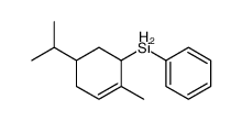 (2-methyl-5-propan-2-ylcyclohex-2-en-1-yl)-phenylsilane结构式