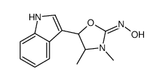 N-[5-(1H-indol-3-yl)-3,4-dimethyl-1,3-oxazolidin-2-ylidene]hydroxylamine Structure