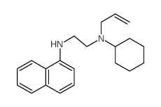 N-cyclohexyl-N-naphthalen-1-yl-N-prop-2-enyl-ethane-1,2-diamine Structure