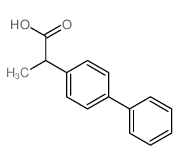 2-(4-phenylphenyl)propanoic acid Structure