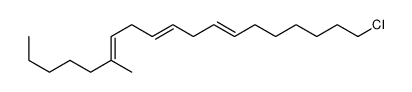 19-chloro-6-methylnonadeca-6,9,12-triene Structure
