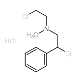 Benzeneethanamine, b-chloro-N-(2-chloroethyl)-N-methyl-,hydrochloride (1:1)结构式