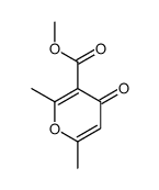 methyl 2,6-dimethyl-4-oxopyran-3-carboxylate Structure